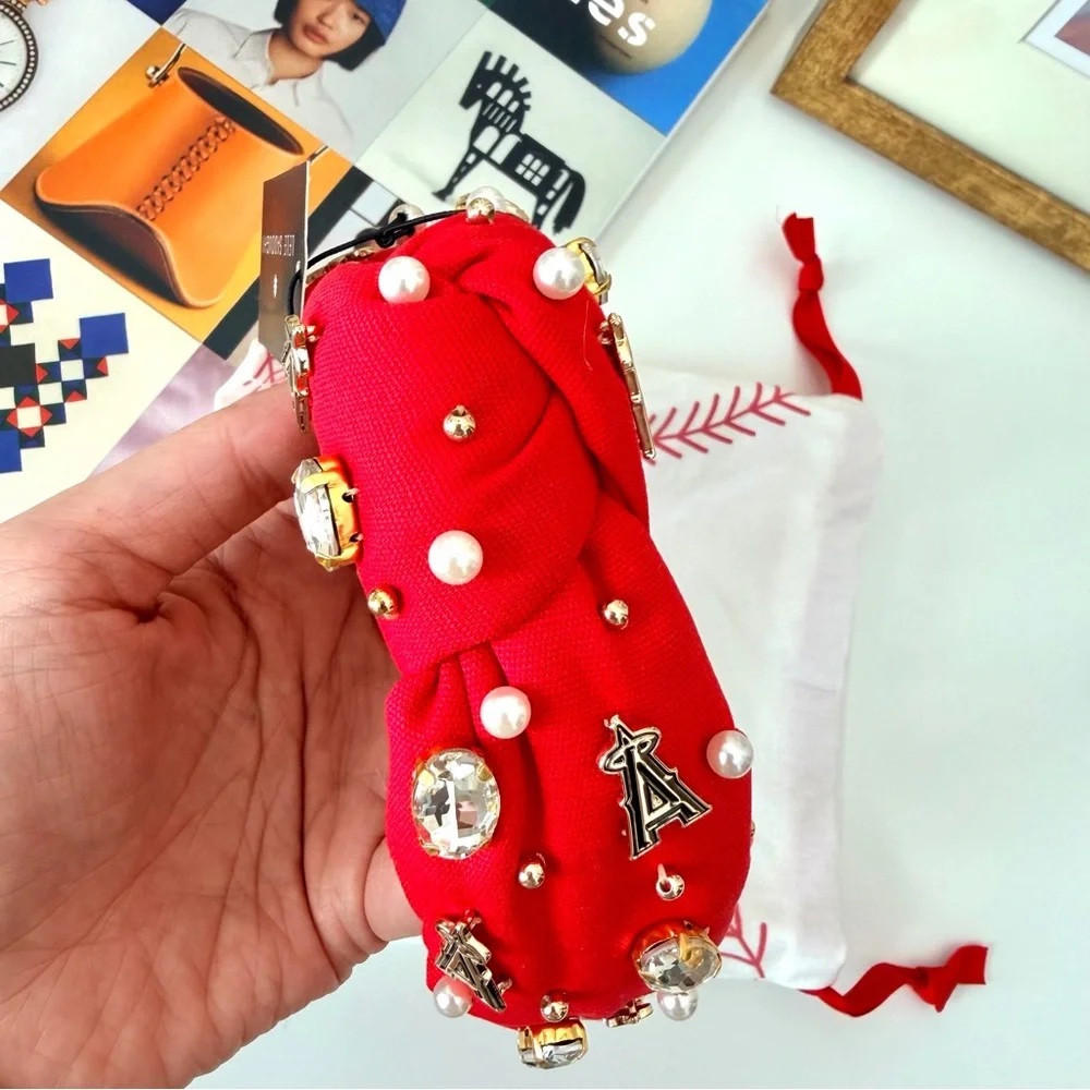 Lele Sadoughi MLB Los Angeles Angels‎ Embellished Headband